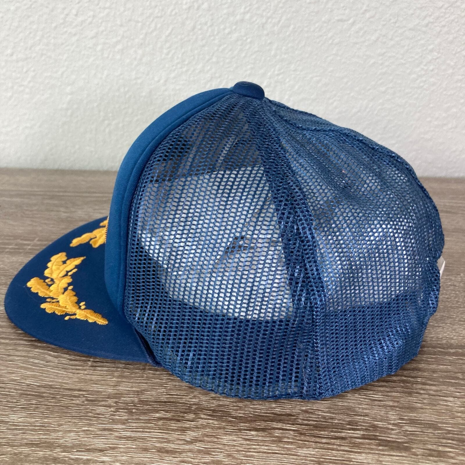Vintage Blue Captain Snapback Hat Unisex Adjustable Nautical 80s Style - Thumbnail 10