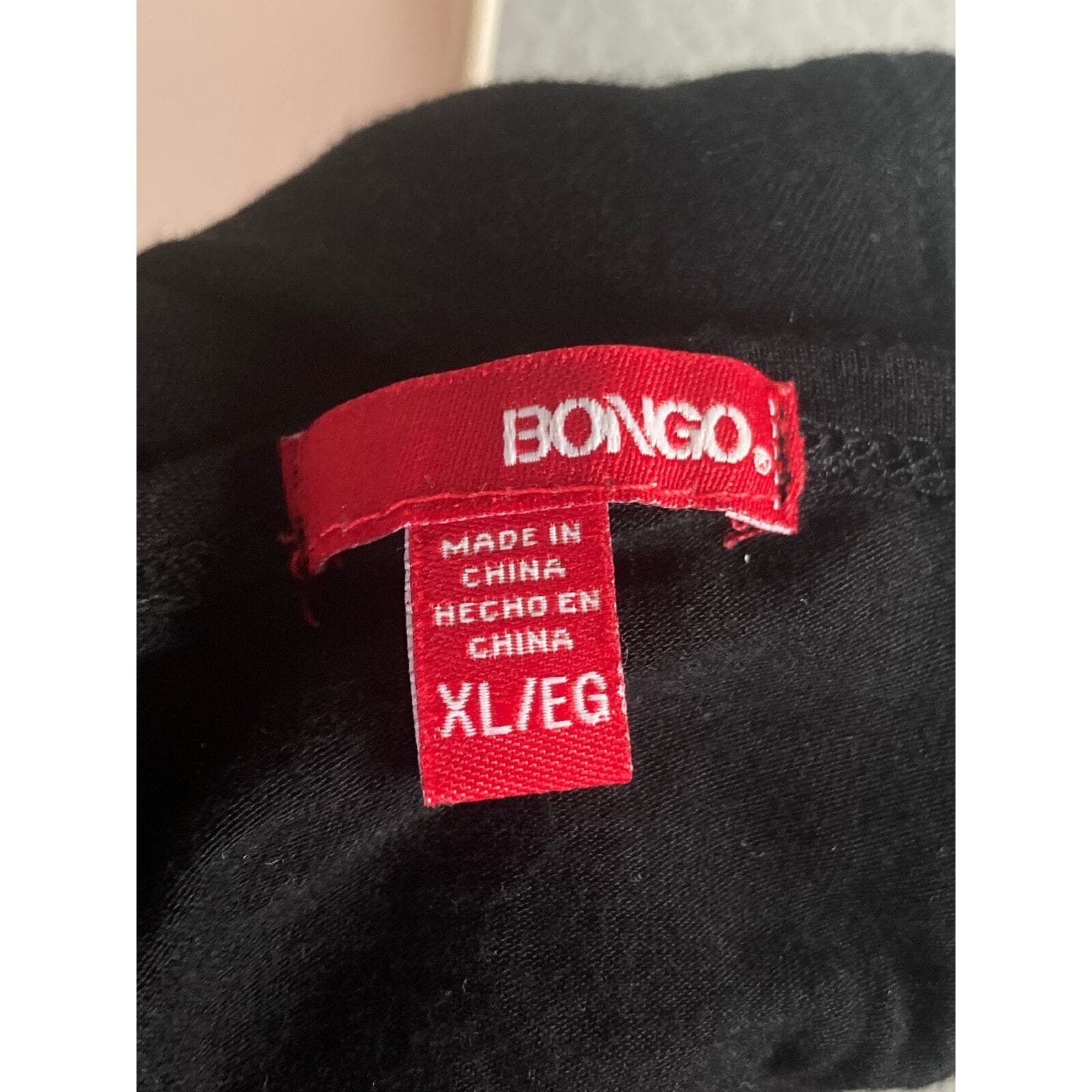 Bongo Shirt Womens XL Colorblock Tunic Top Glitter Sparkle 3/4 Dolman Sleeve - Thumbnail 3