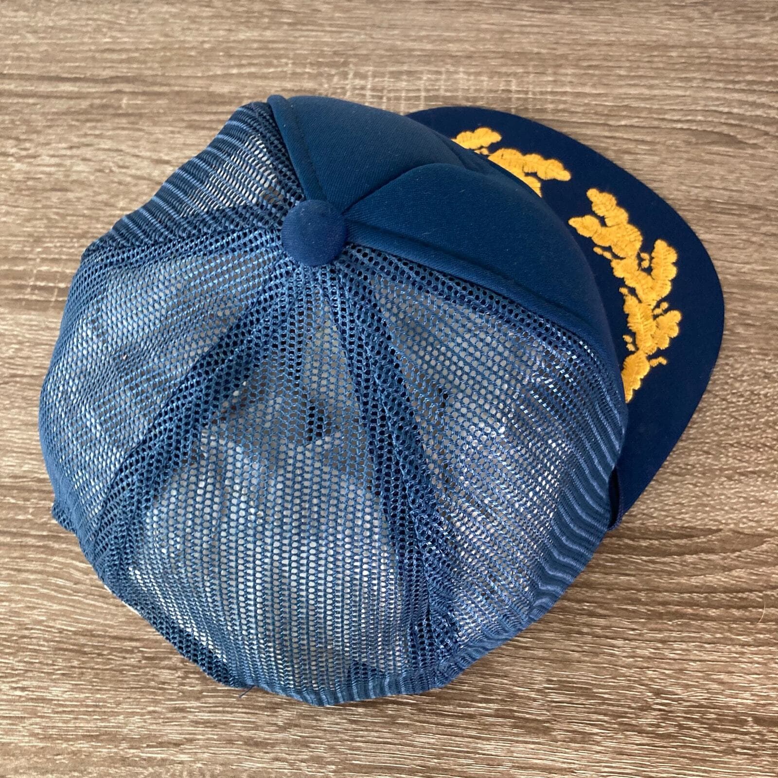 Vintage Blue Captain Snapback Hat Unisex Adjustable Nautical 80s Style - Thumbnail 12