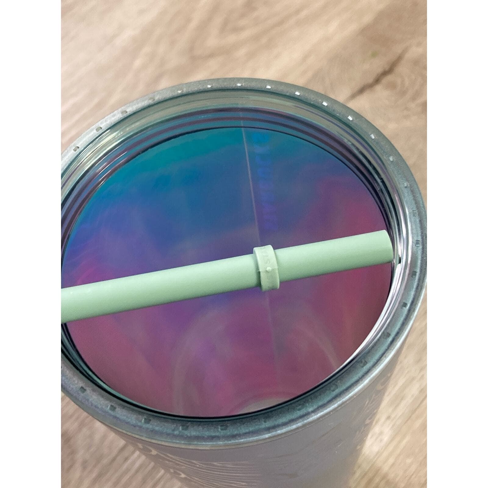 Starbucks Mermaid Tail Cup Venti Tumbler Mint Green Iridescent 24oz - Thumbnail 7