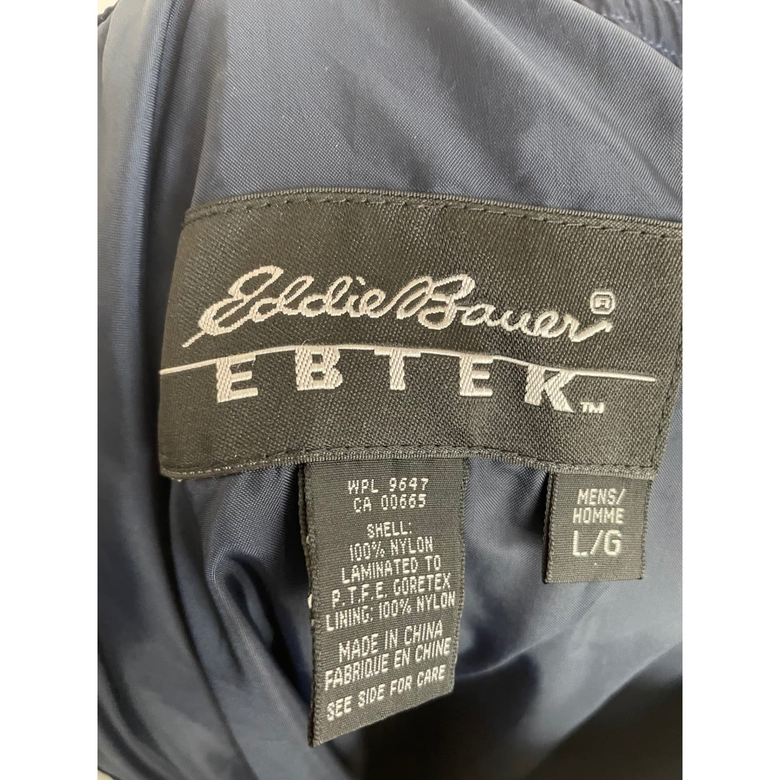 Eddie Bauer Vintage EBTEK Gore-Tex Mens Navy Blue Snow Ski Pants L Snowboard - Thumbnail 3