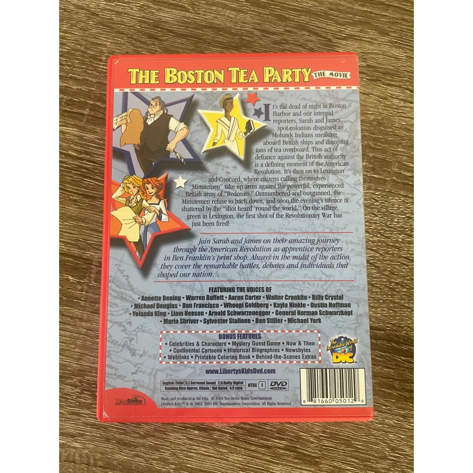 Libertys Kids Boston Tea Party DVD 2004 Movie DIC Educational History Cartoon V1 - Thumbnail 4