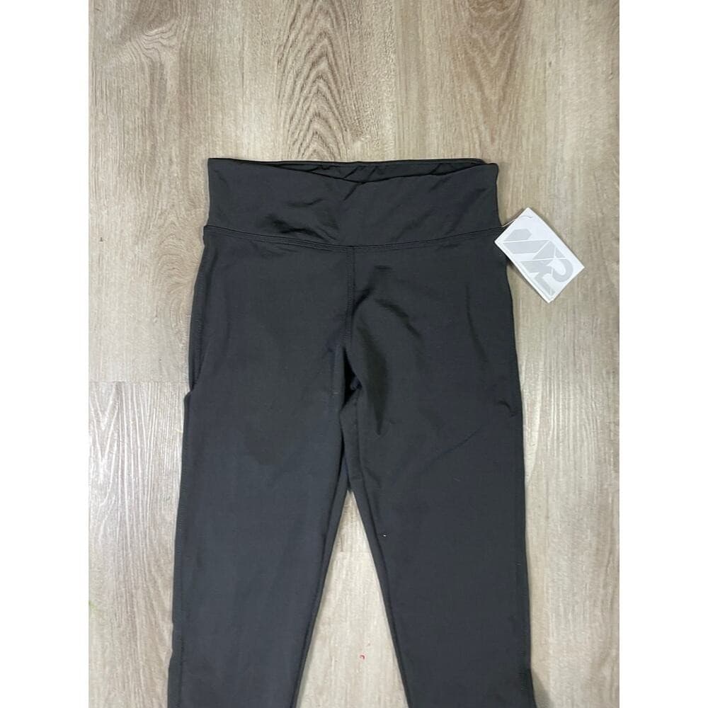Women's Black Jogger Pants Stretch Drawstring Waistband Ankle Cuff Athletic S - Thumbnail 4