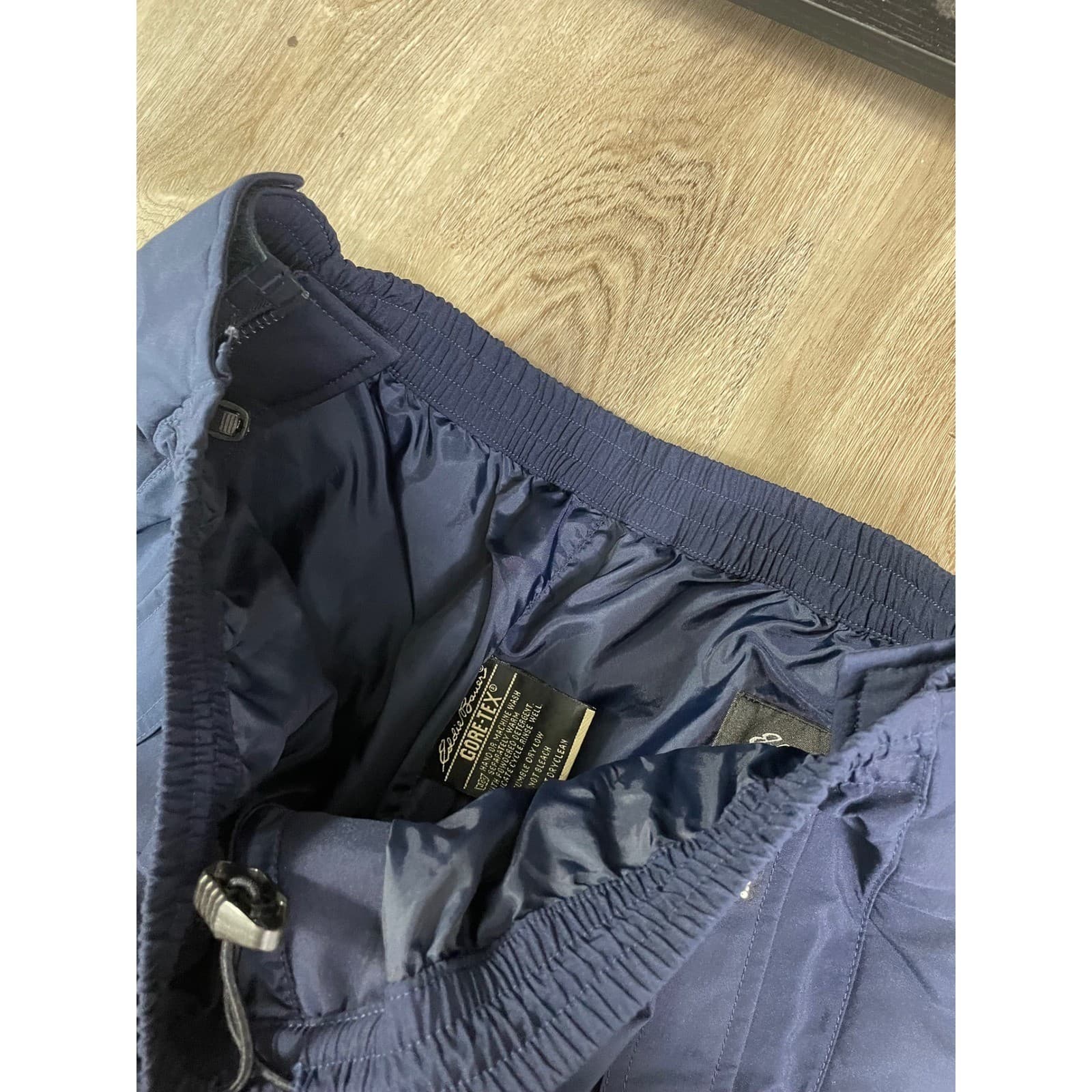 Eddie Bauer Vintage EBTEK Gore-Tex Mens Navy Blue Snow Ski Pants L Snowboard - Thumbnail 9