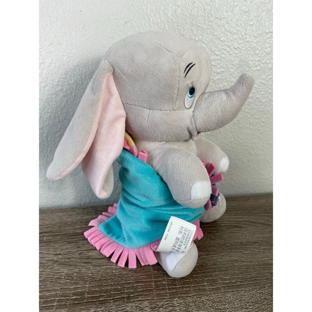 Disney Babies Dumbo Elephant Plush Disney Parks Turquoise Dress Doll Toy - Thumbnail 7