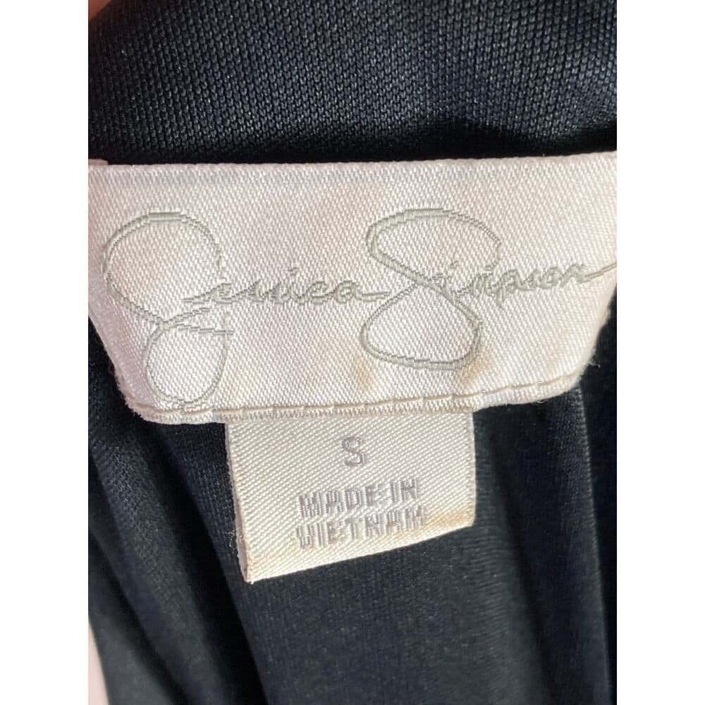 Jessica Simpson Black Boatneck Belted Dress Women's Small - Thumbnail 2
