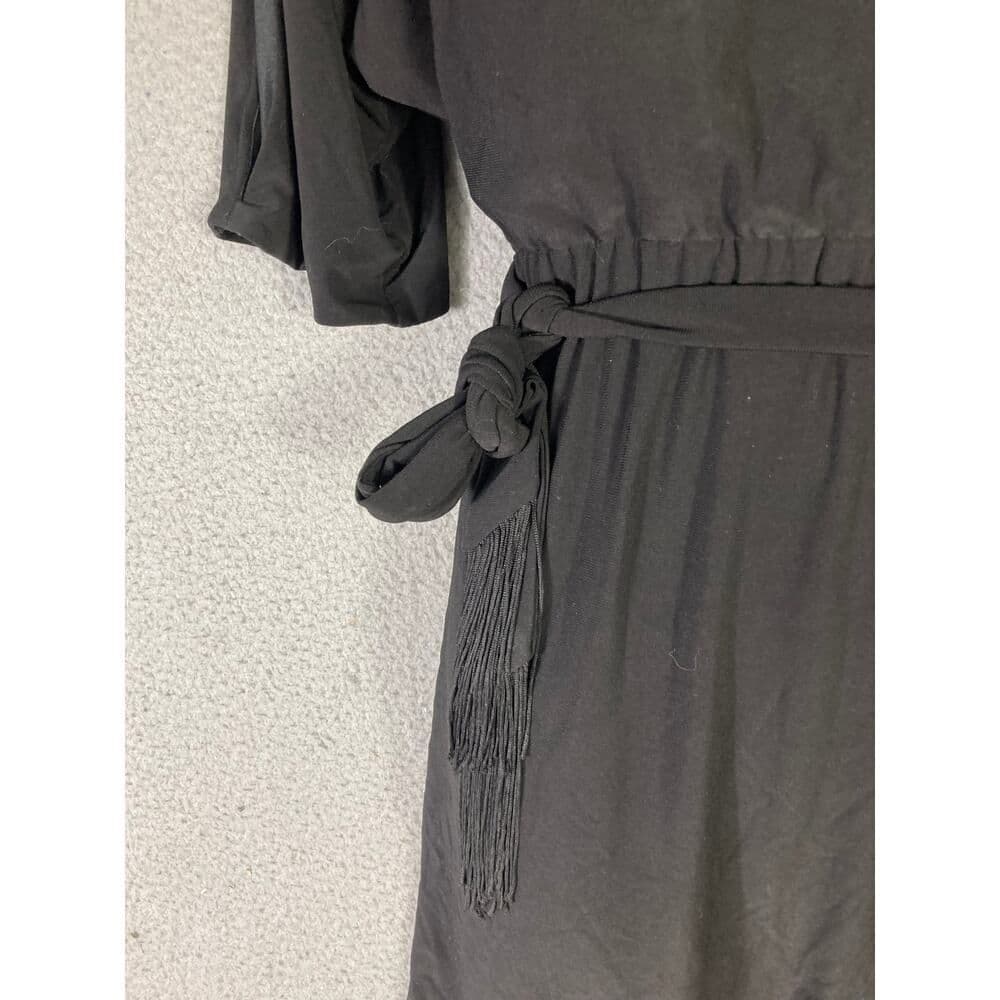 Jessica Simpson Black Boatneck Belted Dress Women's Small - Thumbnail 3