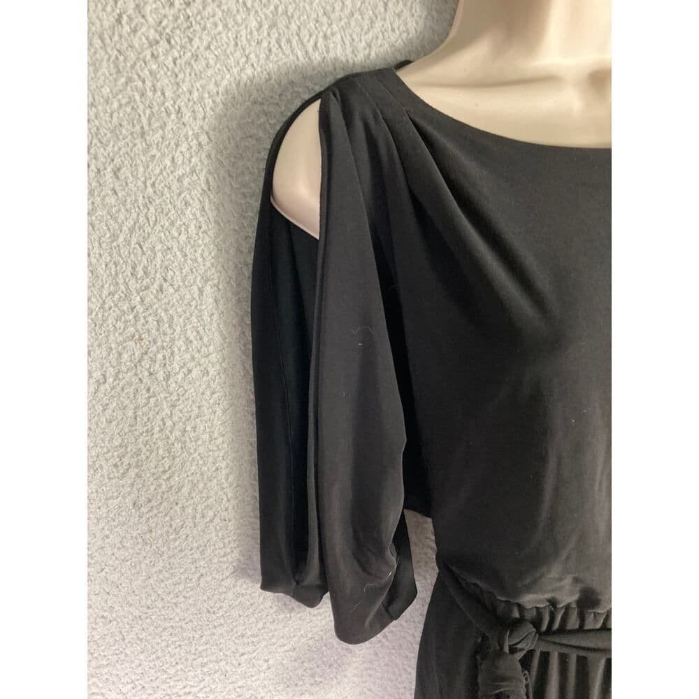 Jessica Simpson Black Boatneck Belted Dress Women's Small - Thumbnail 6