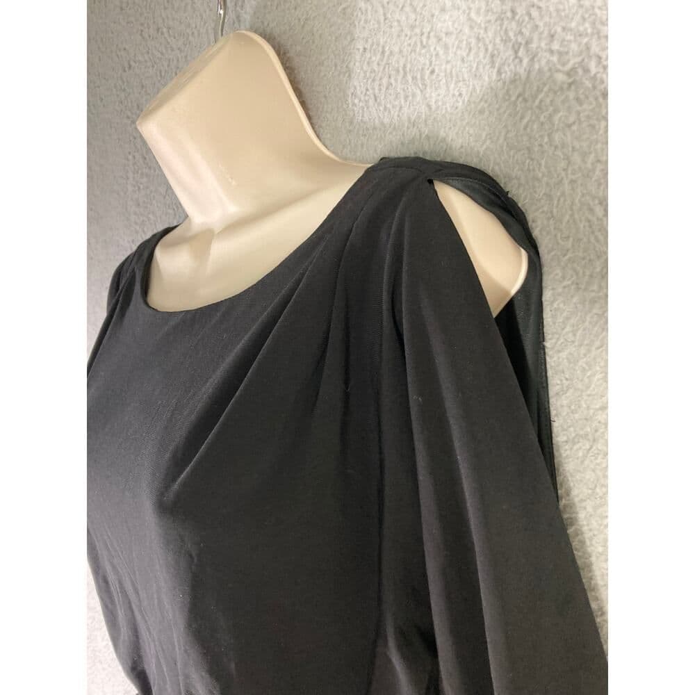 Jessica Simpson Black Boatneck Belted Dress Women's Small - Thumbnail 7