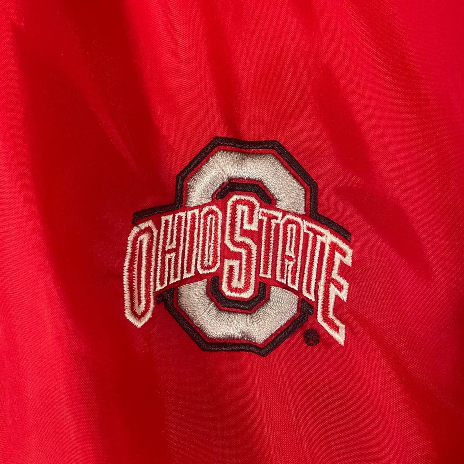 Columbia Ohio State Buckeyes Windbreaker Jacket Red Hooded Mens XL NCAA Full Zip - Thumbnail 5