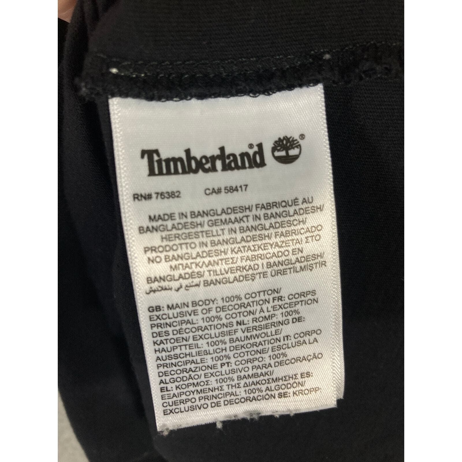 Timberland Men's Black Graphic Print T-Shirt Size L Short Sleeve Casual - Thumbnail 7