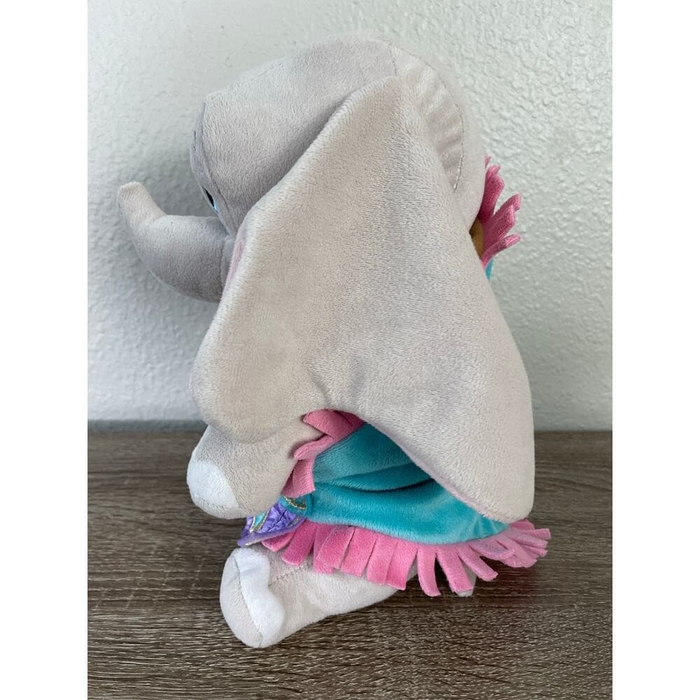 Disney Babies Dumbo Elephant Plush Disney Parks Turquoise Dress Doll Toy - Thumbnail 9