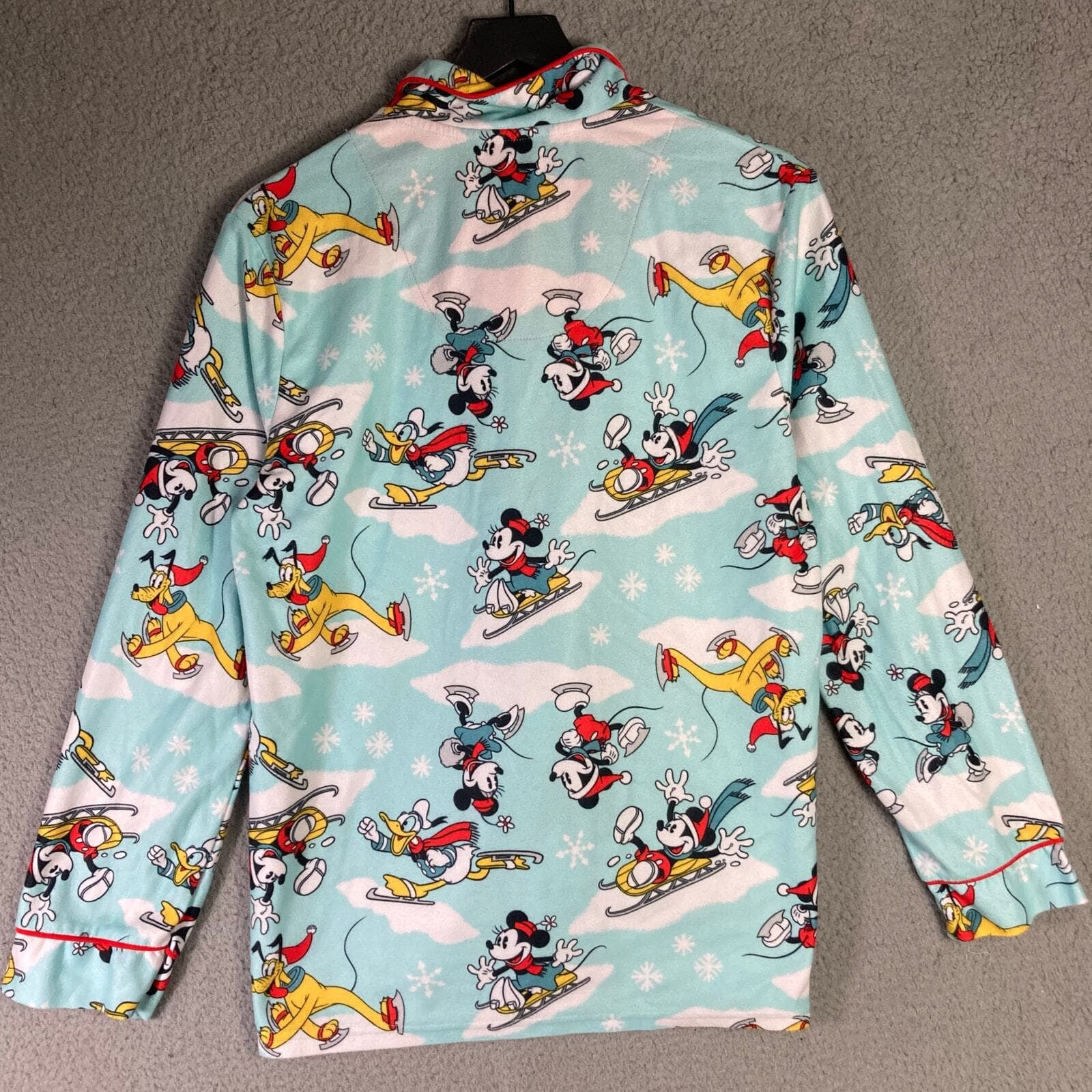 Disney 100th Anniversary Mickey Mouse Pajama Top Blue Size Medium M Winter - Thumbnail 8