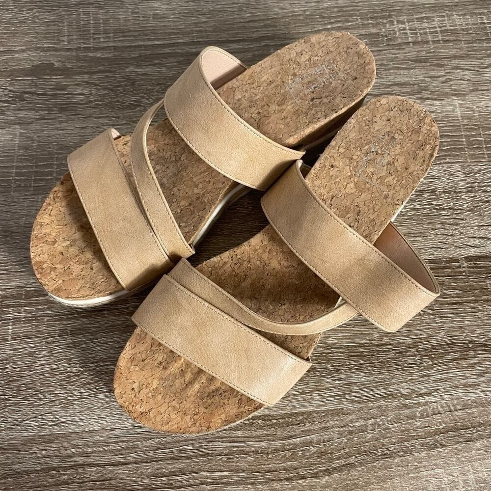 Lauren Blakwell Cindy Cork Platform Wedge Espadrille Sandals - Size 9.5M - Thumbnail 8