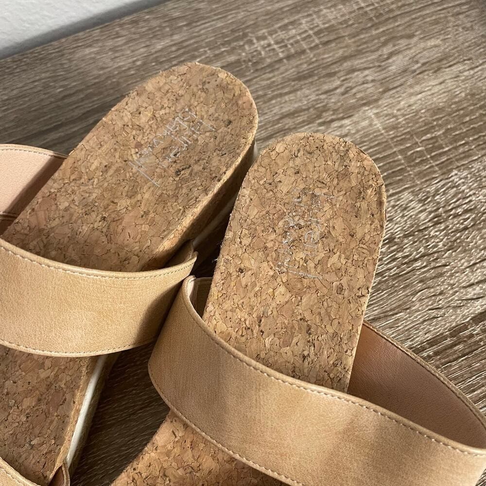 Lauren Blakwell Cindy Cork Platform Wedge Espadrille Sandals - Size 9.5M - Thumbnail 11