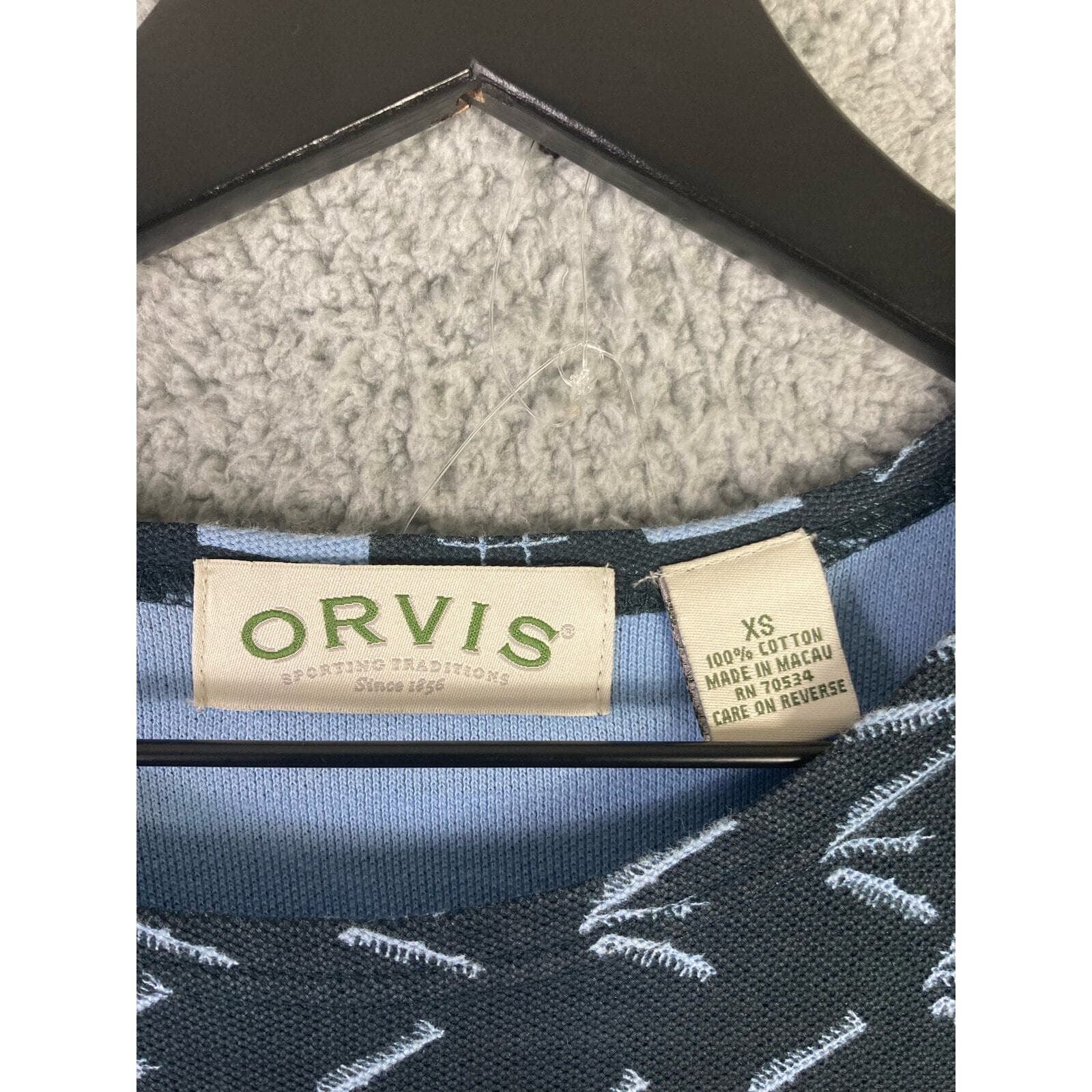 Orvis Women's XS Black Geometric T-Shirt Dress Vintage CasualShort Sleeve - Thumbnail 2