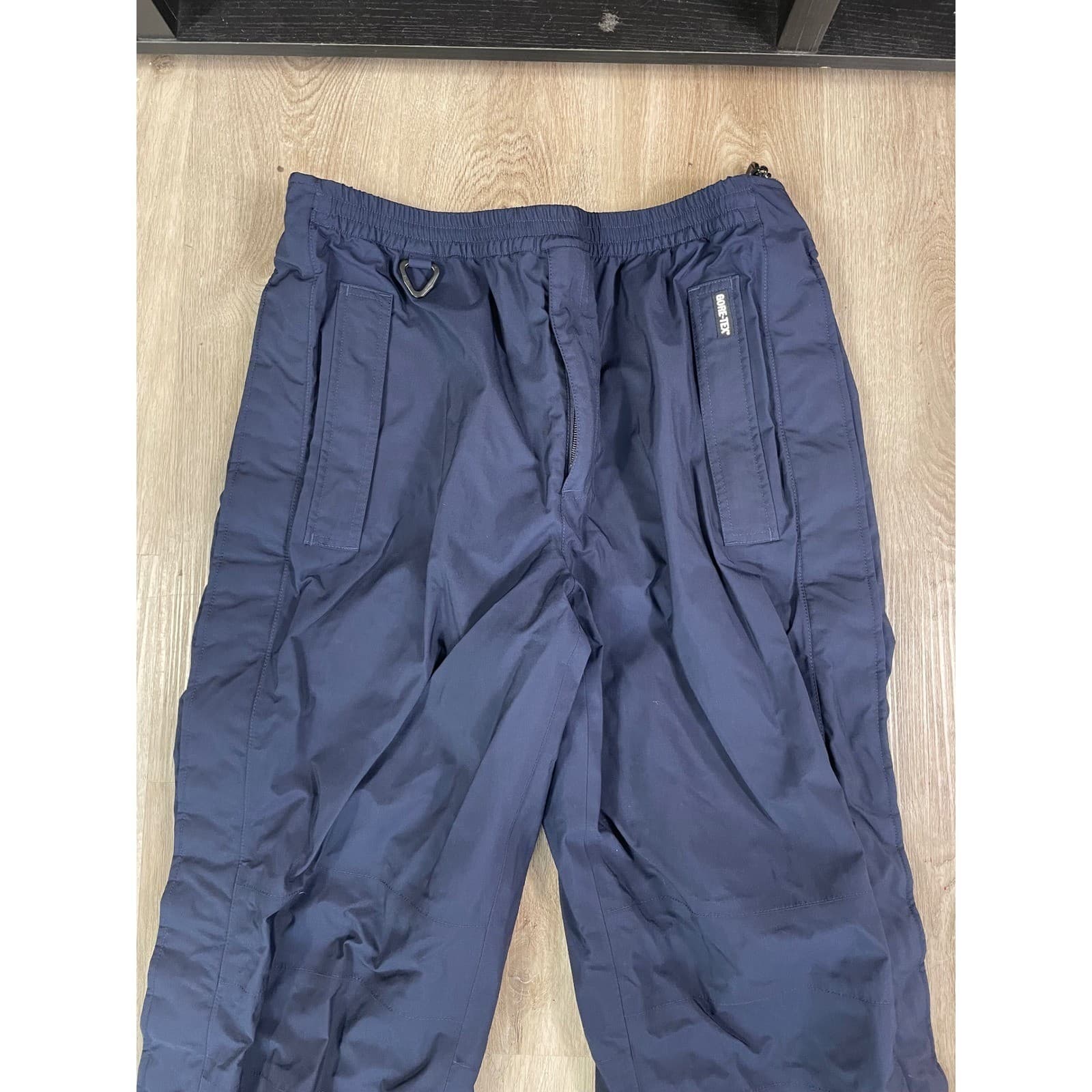 Eddie Bauer Vintage EBTEK Gore-Tex Mens Navy Blue Snow Ski Pants L Snowboard - Thumbnail 5