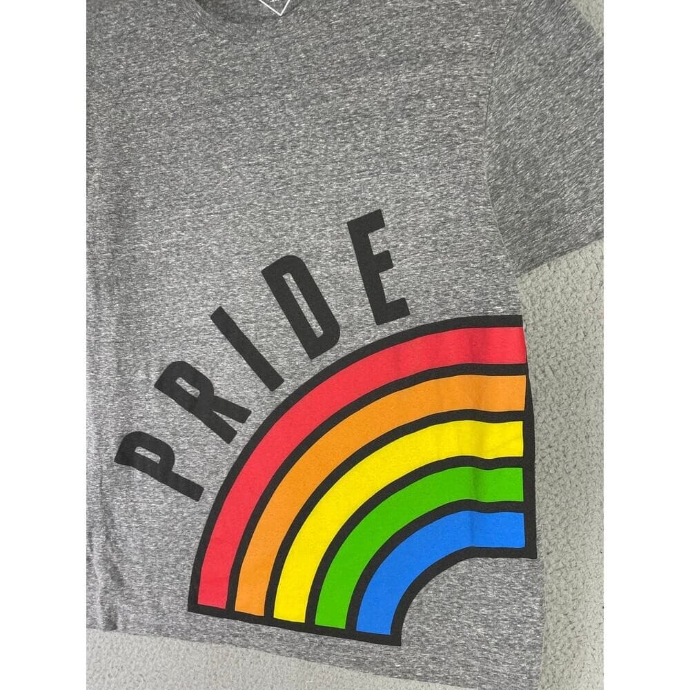 Well Worn Heather Gray PRIDE Rainbow Arc Graphic Short‑Sleeve T‑Shirt Size 2XL - Thumbnail 3