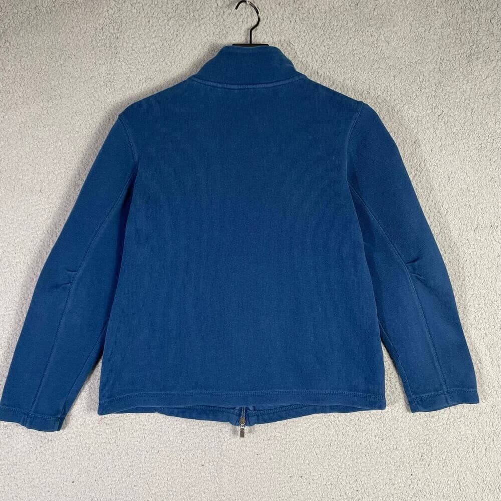 Kirkland Signature Mens Small Blue Full Zip Mock Neck Fleece Jacket Casual - Thumbnail 8