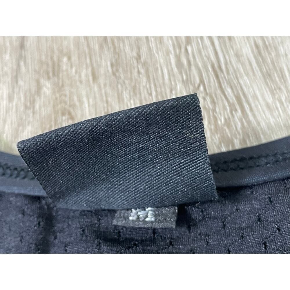Stay In Motion Gray Heather Racerback Sports Bra Small Elastic Band Activewear - Thumbnail 6