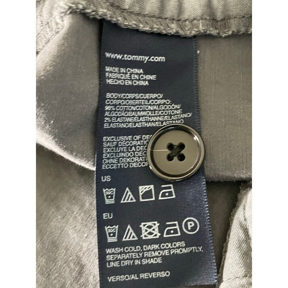 Tommy Hilfiger Womens Gray Chino Shorts Size 8 Stretch Cotton Preppy Casual - Thumbnail 8