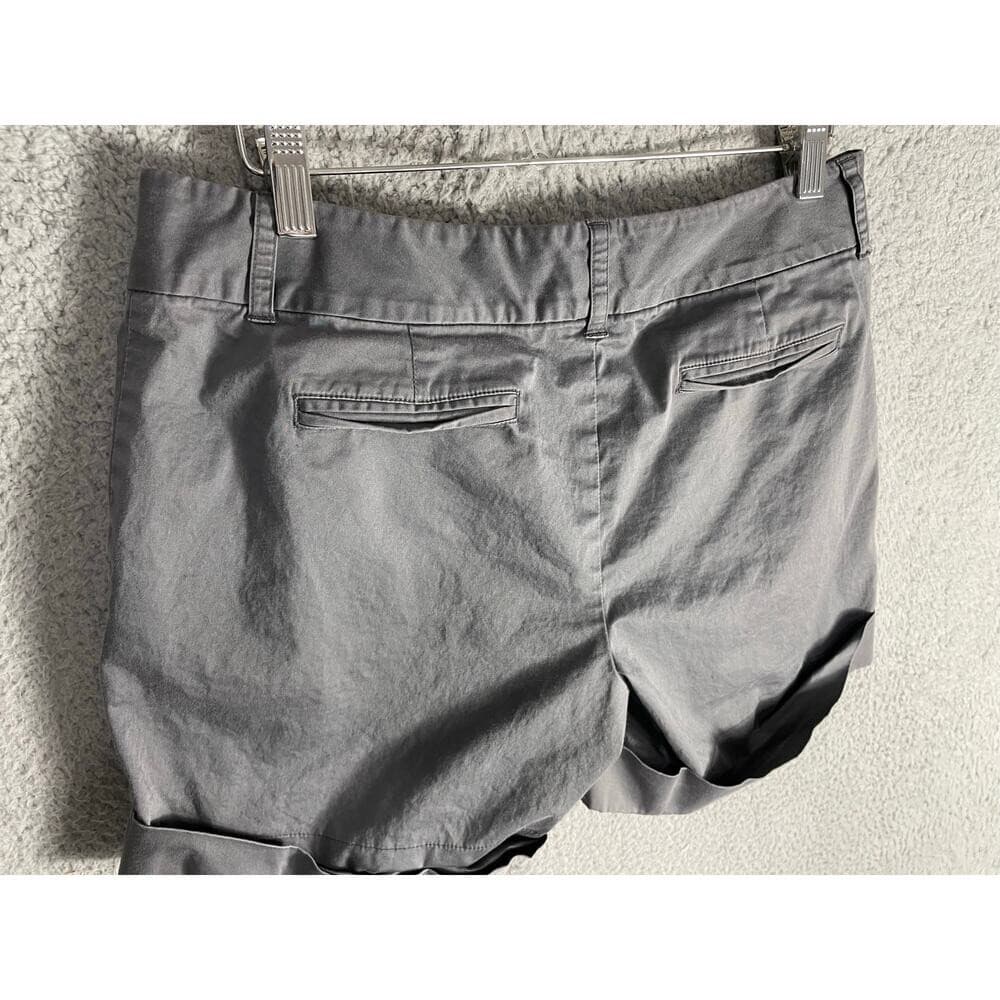 Tommy Hilfiger Womens Gray Chino Shorts Size 8 Stretch Cotton Preppy Casual - Thumbnail 6