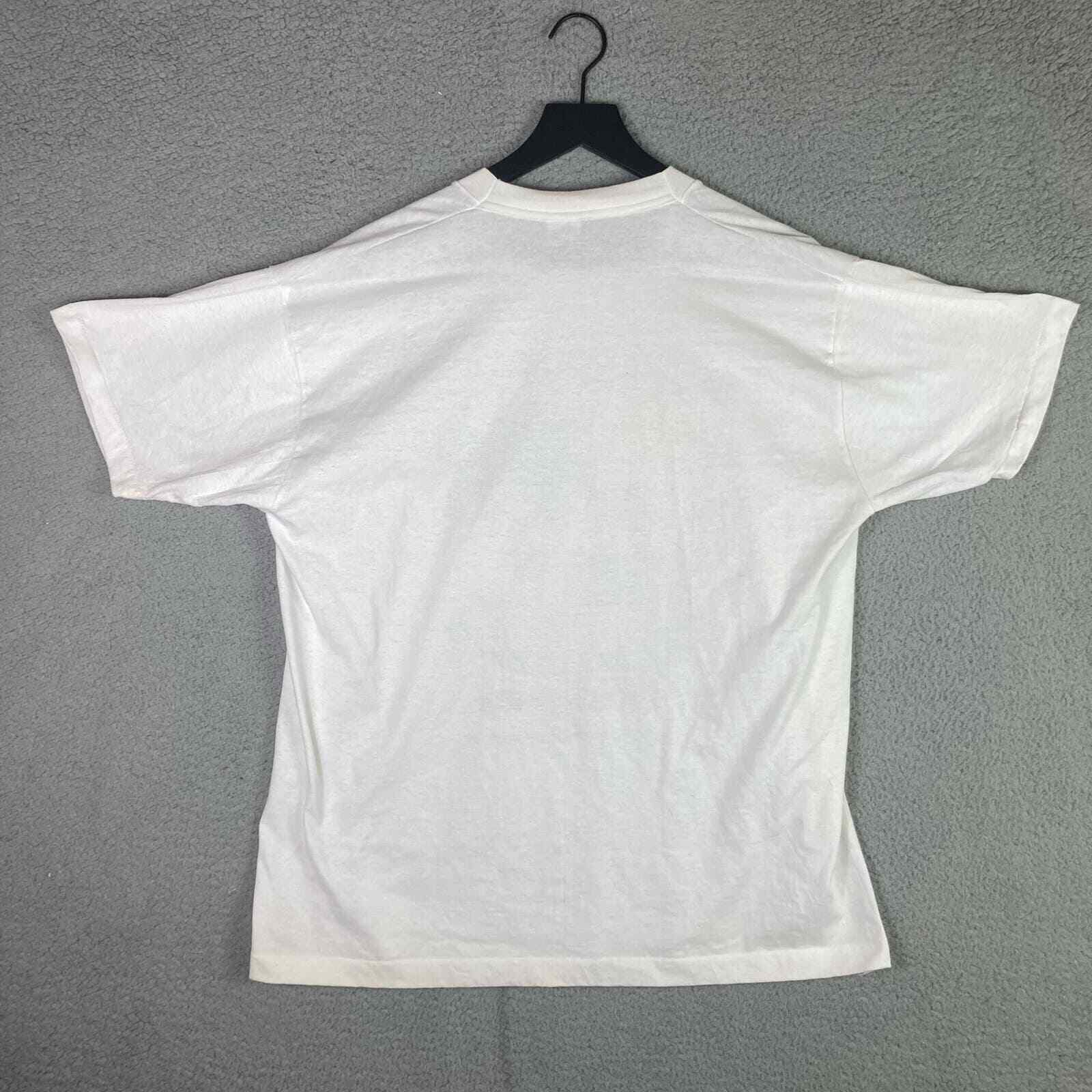 Vintage 90s Holiday Helper Blood Drive T Shirt XL Fruit Of The Loom Christmas - Thumbnail 4