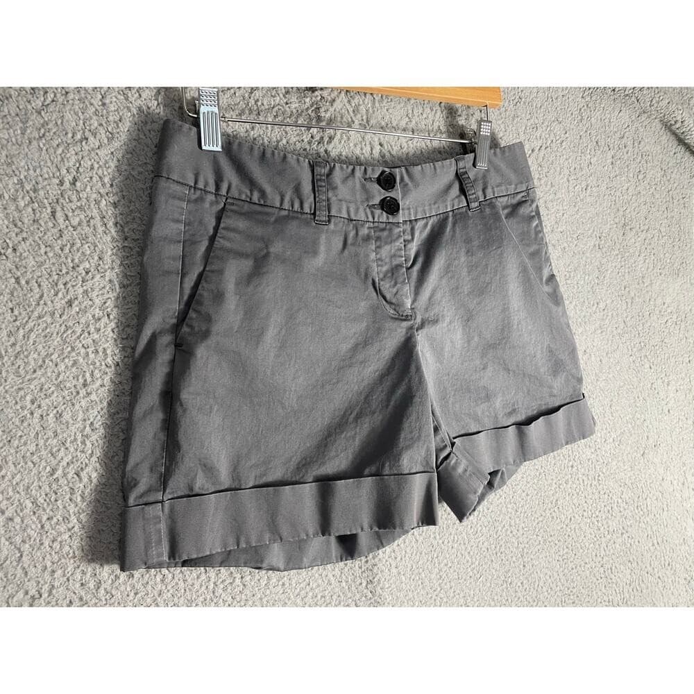Tommy Hilfiger Womens Gray Chino Shorts Size 8 Stretch Cotton Preppy Casual - Thumbnail 2