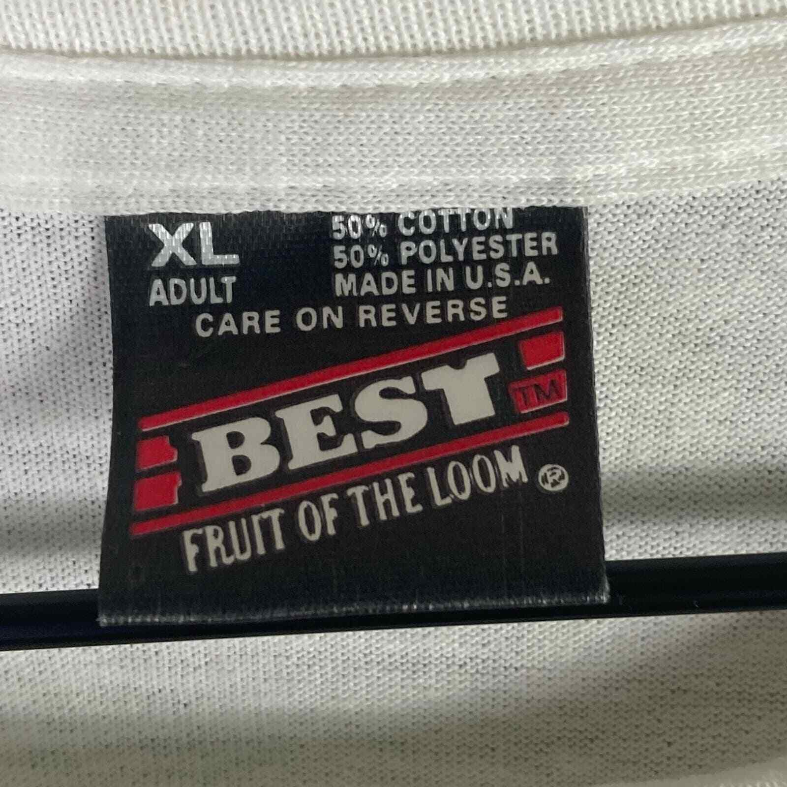 Vintage 90s Holiday Helper Blood Drive T Shirt XL Fruit Of The Loom Christmas - Thumbnail 3