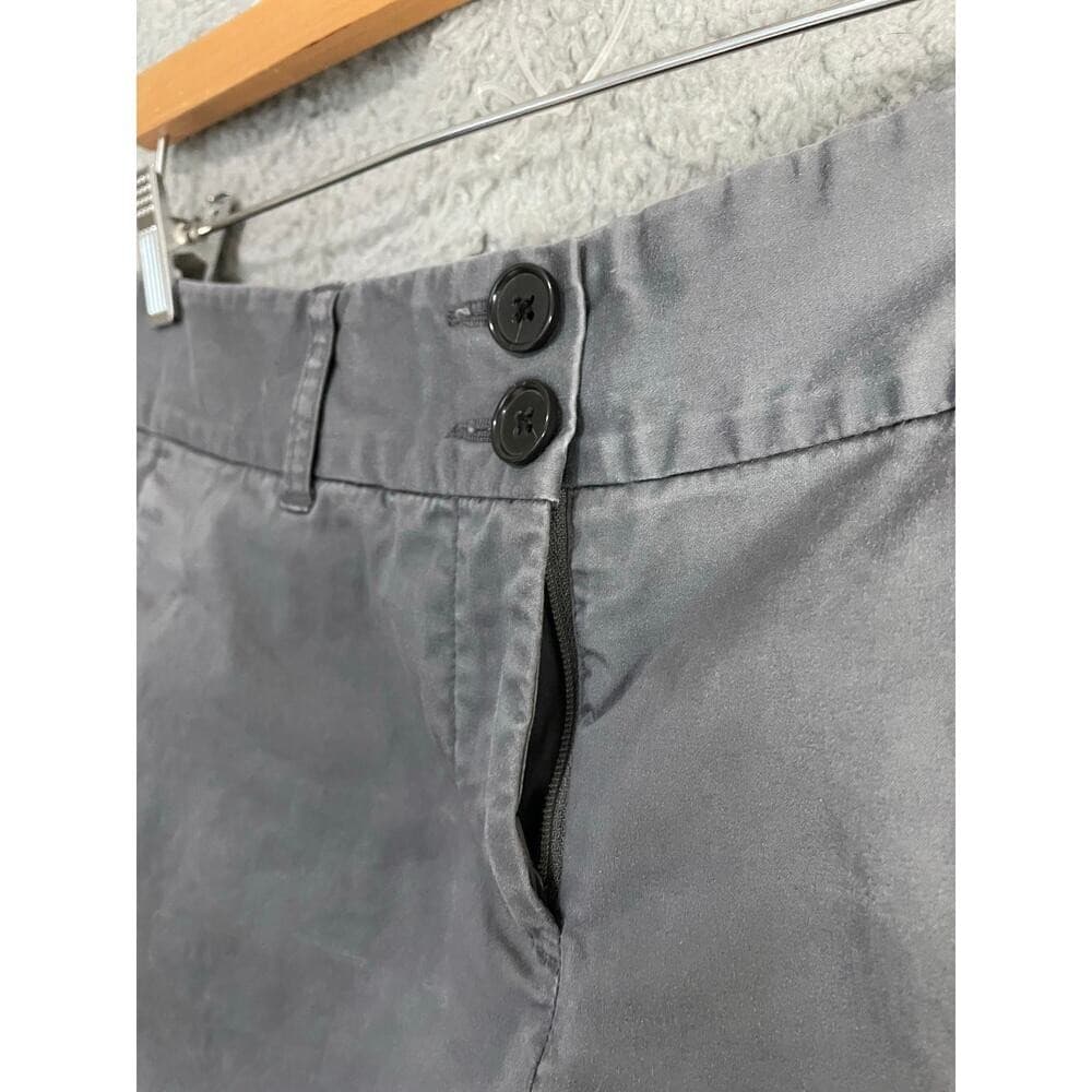 Tommy Hilfiger Womens Gray Chino Shorts Size 8 Stretch Cotton Preppy Casual - Thumbnail 4