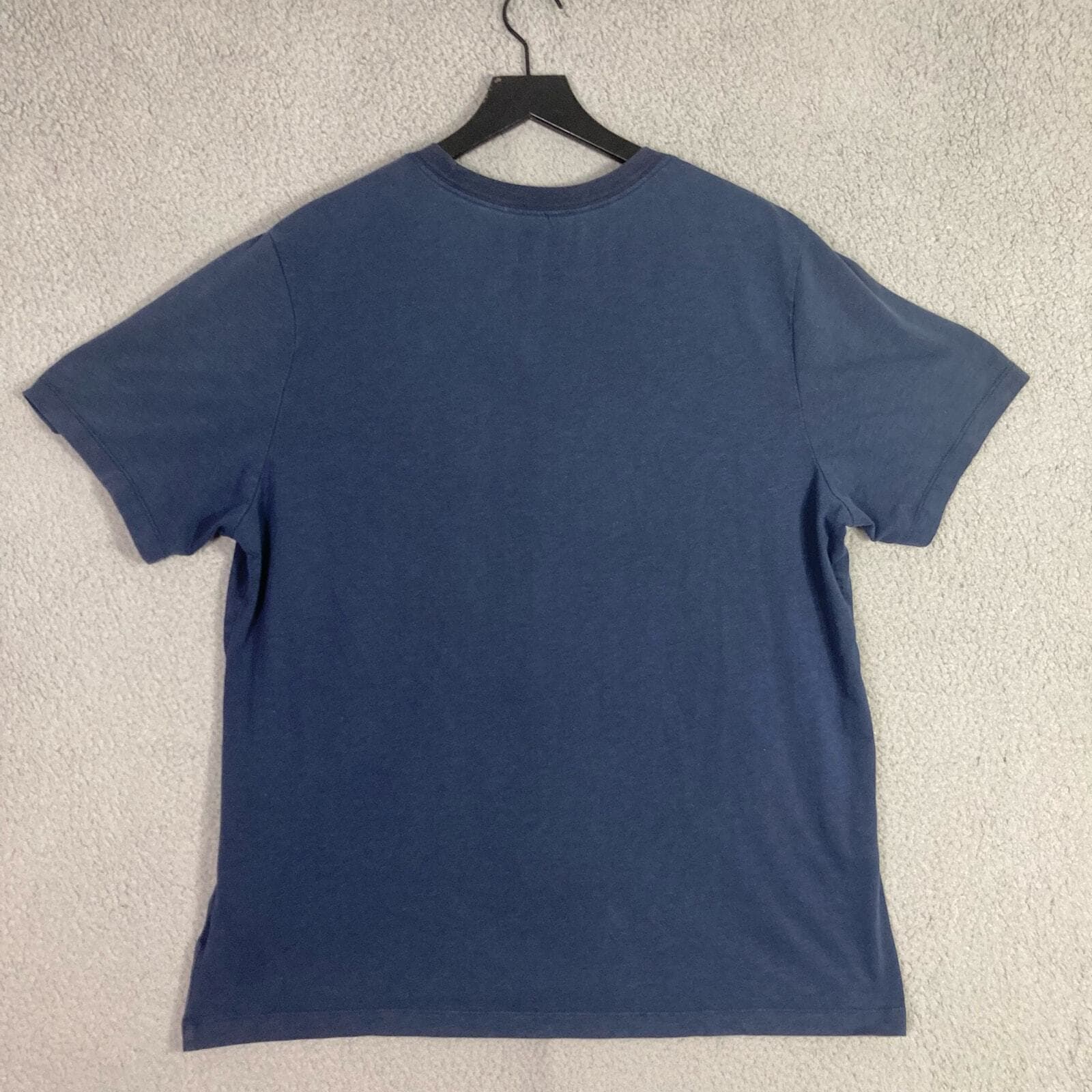 Nike Dri-Fit Mens XL Blue T Shirt Neon Green Gradient Swoosh Athletic Gym Tee - Thumbnail 5