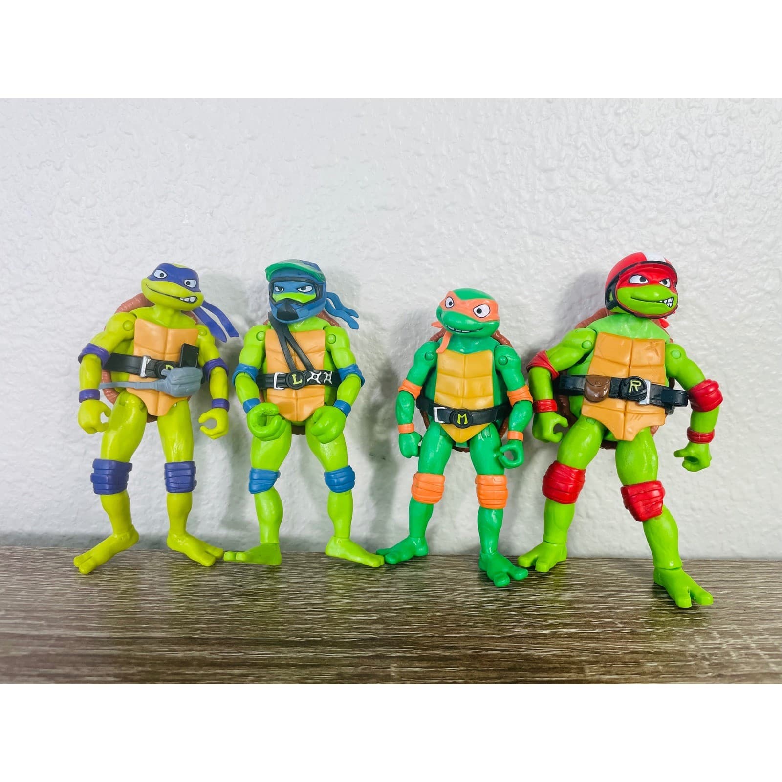 TMNT Mutant Mayhem Figure Lot 4 Leonardo Donatello Michelangelo Raphael - Thumbnail 3