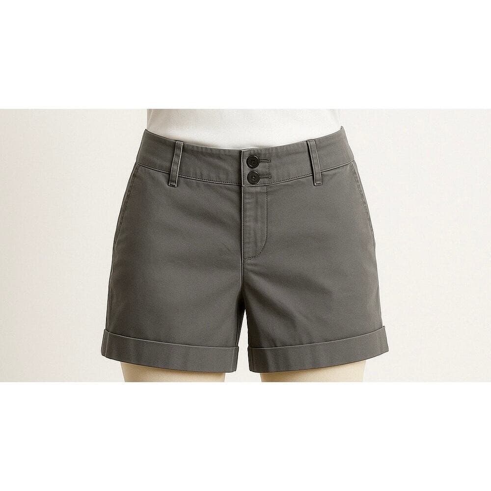 Tommy Hilfiger Womens Gray Chino Shorts Size 8 Stretch Cotton Preppy Casual - Thumbnail 11