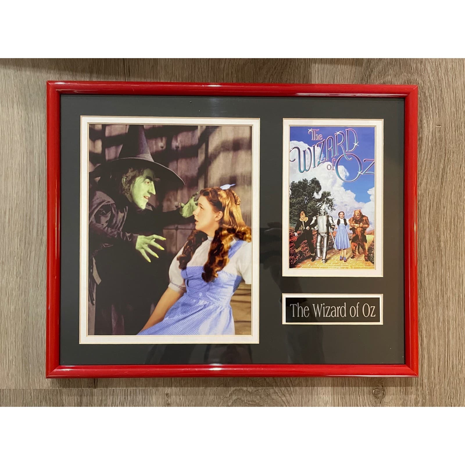 Wizard of Oz Framed Movie Art Wicked Witch Dorothy Film Wall Decor 14x11 - Thumbnail 3