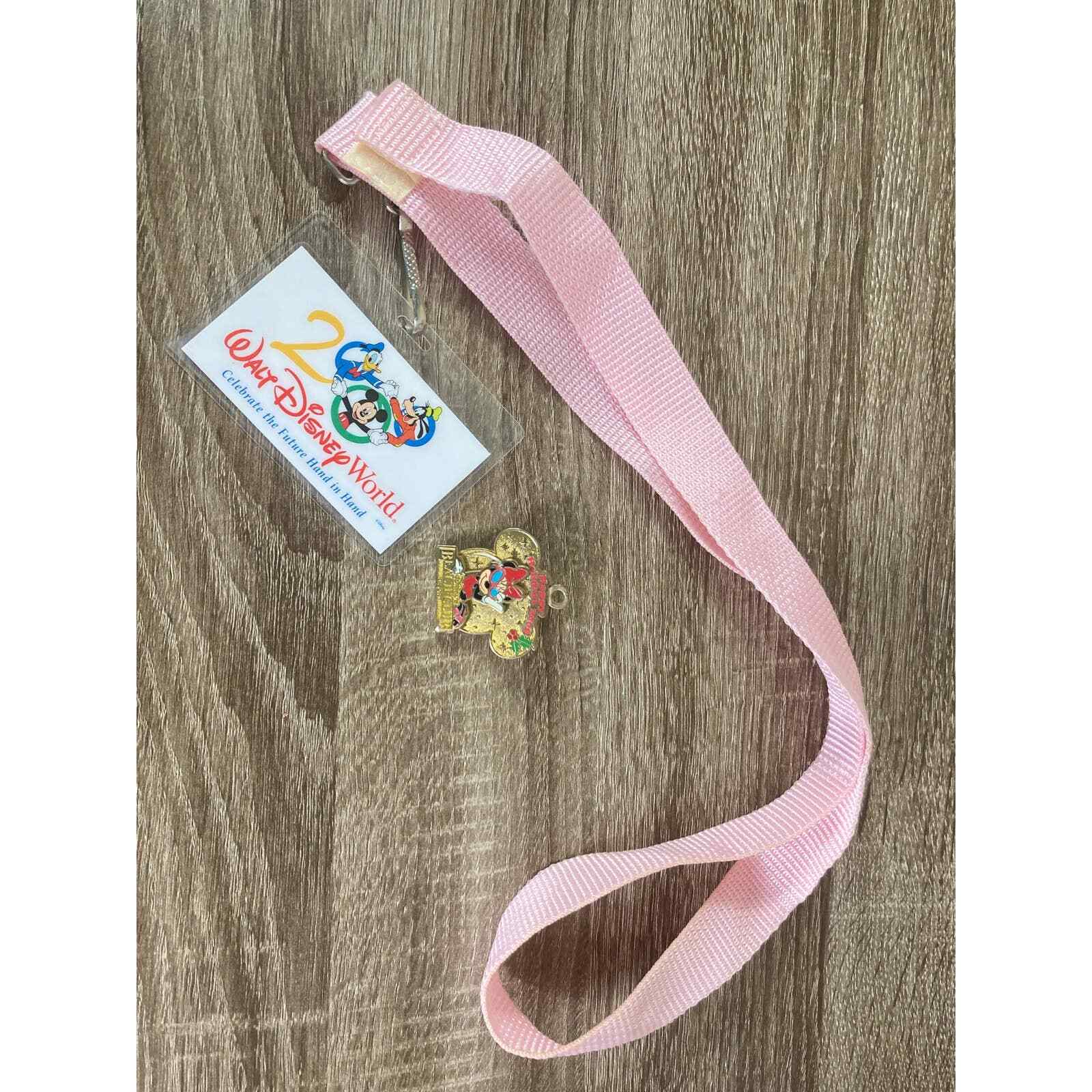 Disney World Vintage Lanyard Lot – 2000 Pink Strap, 2008 Beach Club Mickey Card - Thumbnail 10