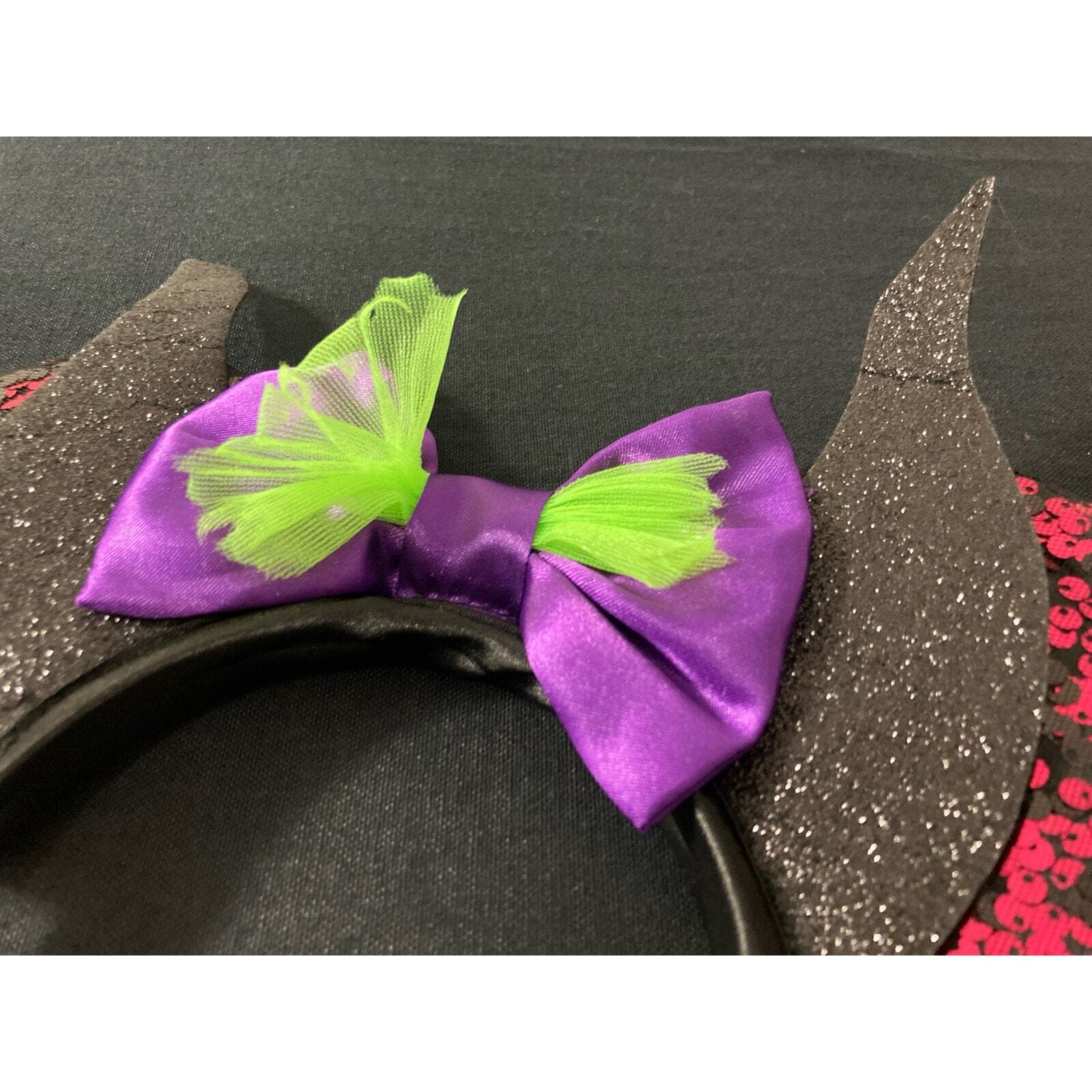 Disney Villains Black Ears Costume Headpiece Women Girls Halloween Accessory - Thumbnail 3