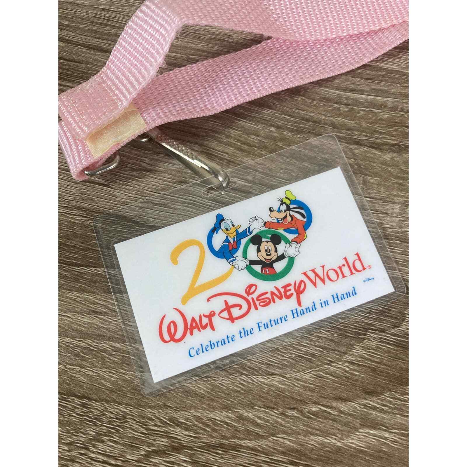 Disney World Vintage Lanyard Lot – 2000 Pink Strap, 2008 Beach Club Mickey Card - Thumbnail 8