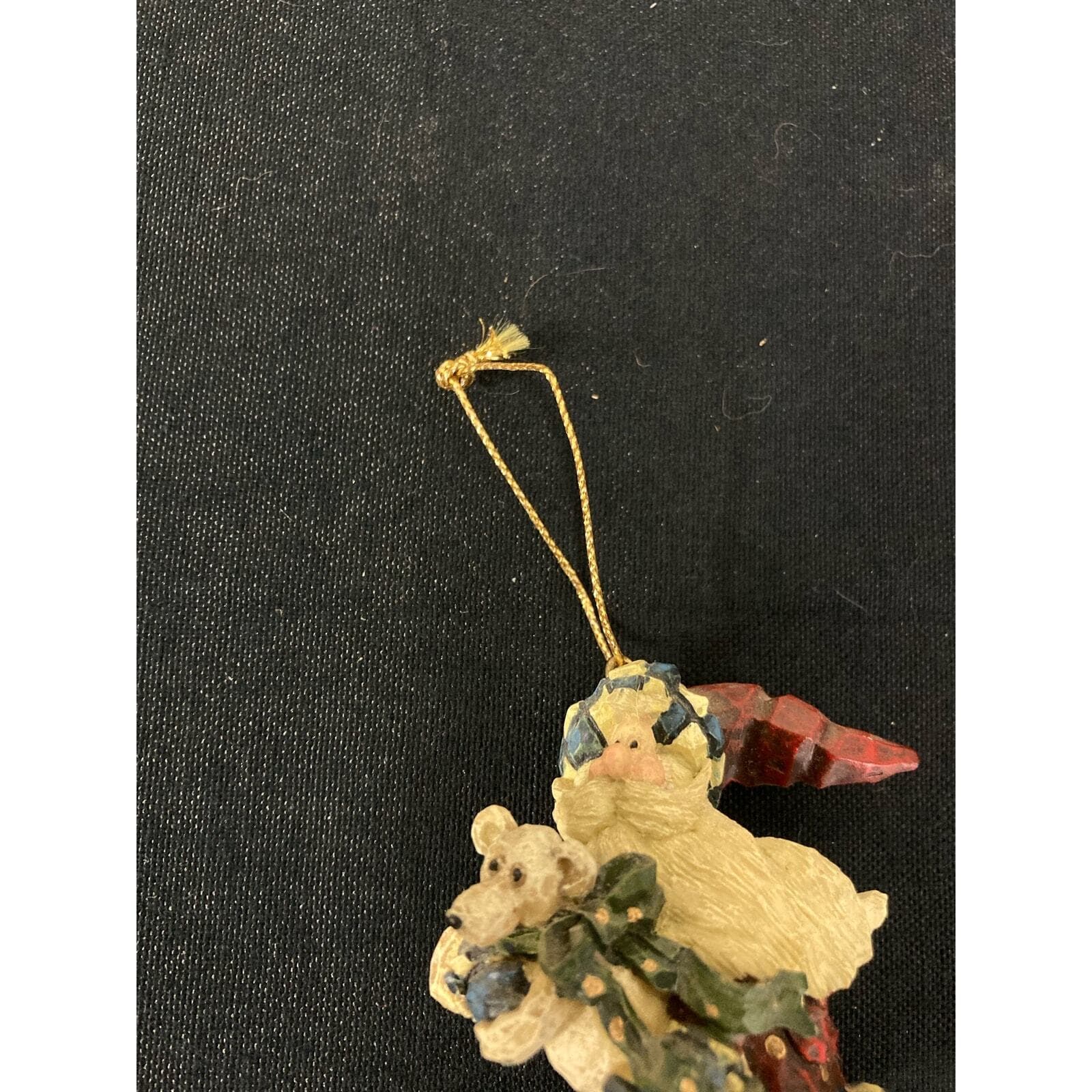 1998 Boyds Bears Santa Ice Skating Christmas Tree Ornament Vintage Holiday - Thumbnail 5