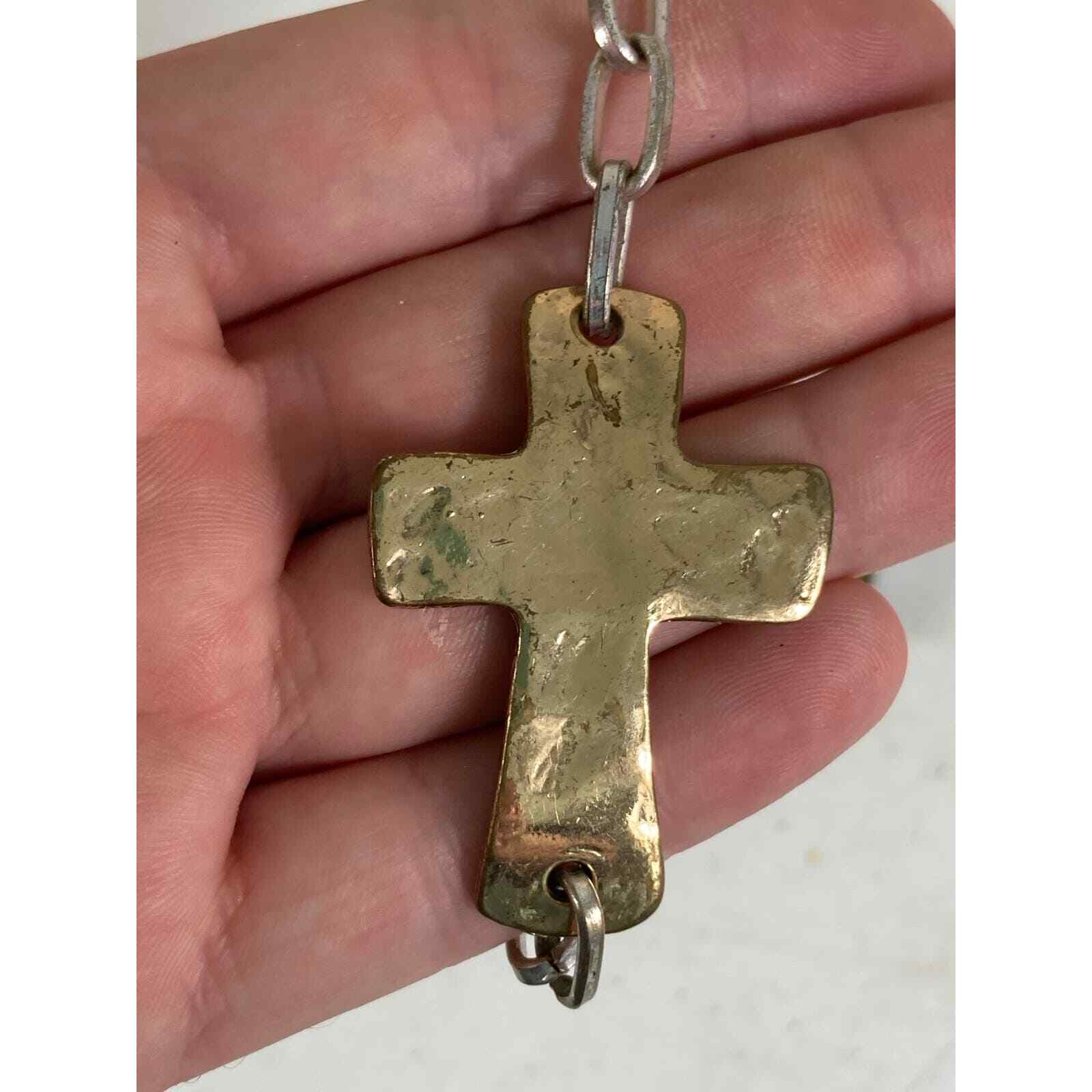 Metal Cross Bracelet and Magnetic Guardian Angel Bracelet Lot Religious Fashion - Thumbnail 2