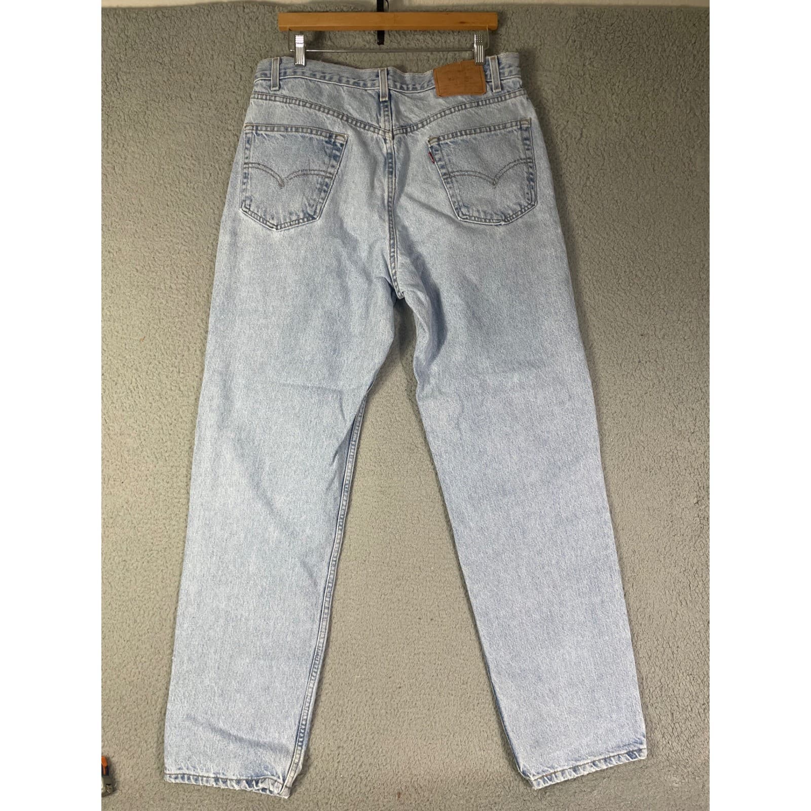 Levi's 550 Vintage Jeans Mens 36x34 Light Wash Relaxed Tapered Denim Pants Blue - Thumbnail 7