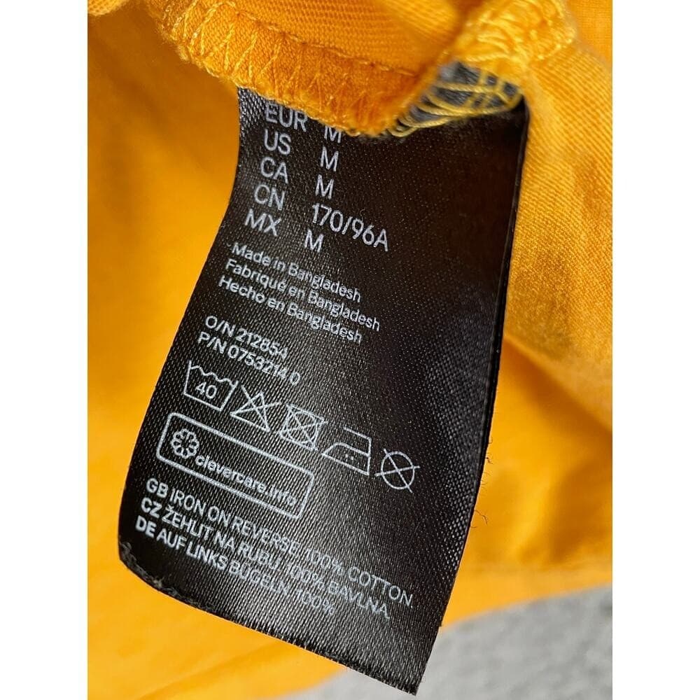HM Divided California Yellow Crop Top Tee Womens Size M Medium Summer Casual - Thumbnail 3