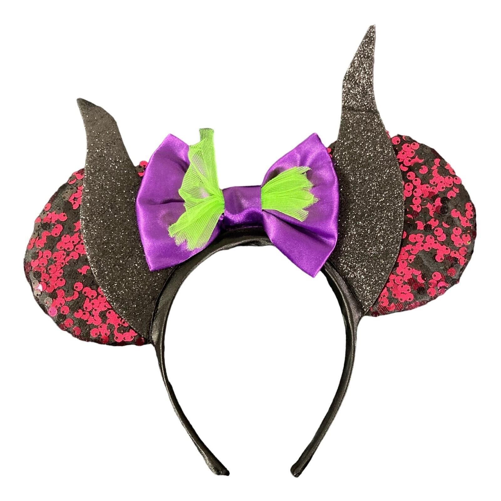 Disney Villains Black Ears Costume Headpiece Women Girls Halloween Accessory