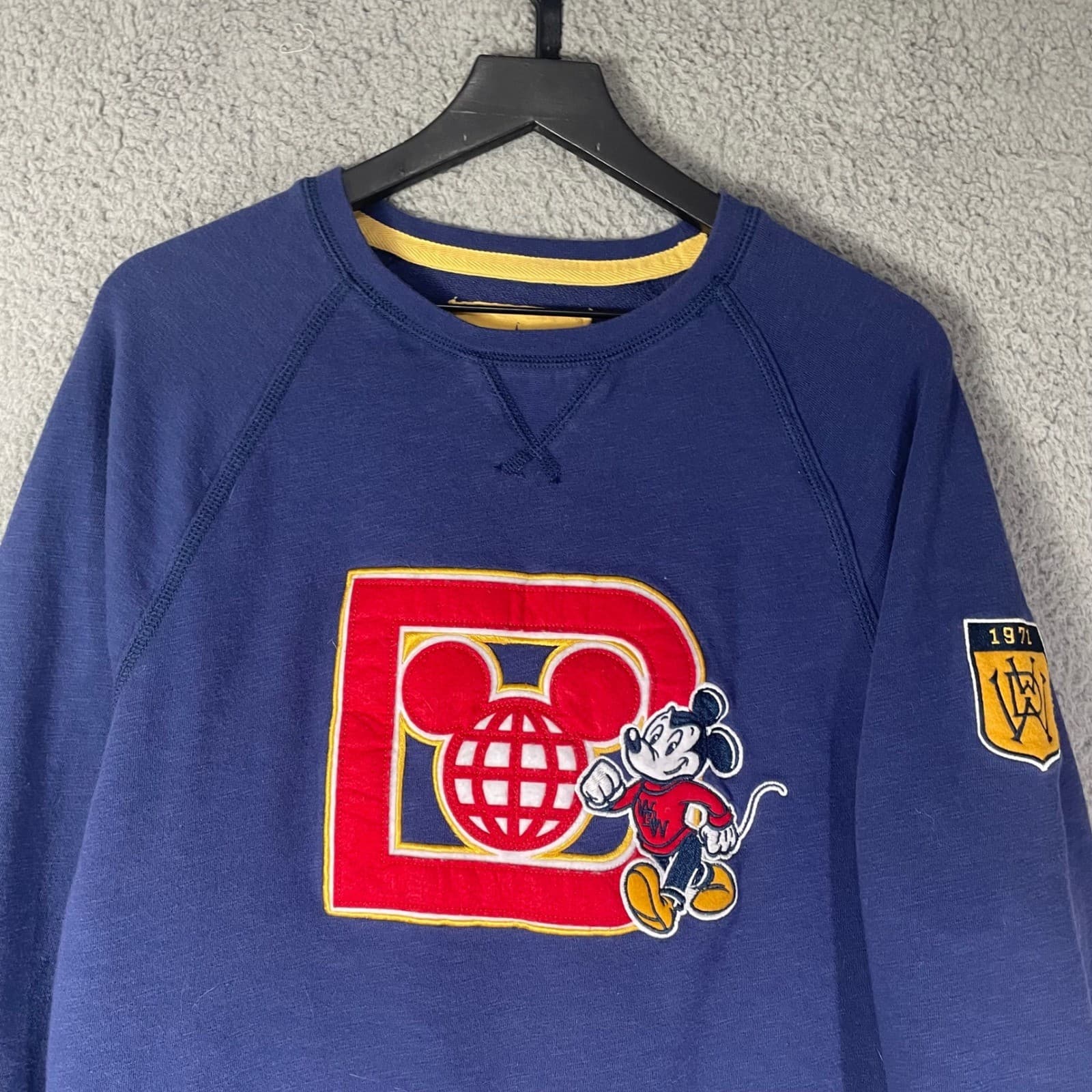 Disney Parks Walt Disney World 1971 Sweatshirt Mens Small Retro Mickey Logo S - Thumbnail 5