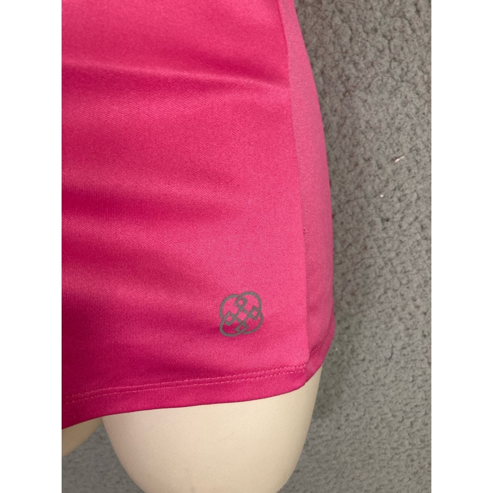 Daisy Fuentes Fit Womens M Pink Athletic Top Criss Cross Back Yoga Workout Shirt - Thumbnail 9