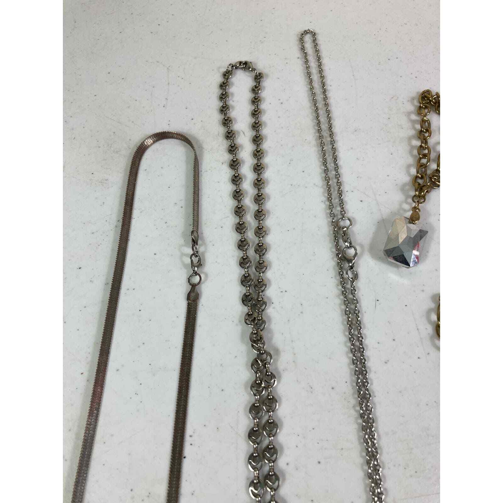 Costume Jewelry Lot Assorted Necklaces and Bracelets Trendy Fashion Bundle - Thumbnail 11