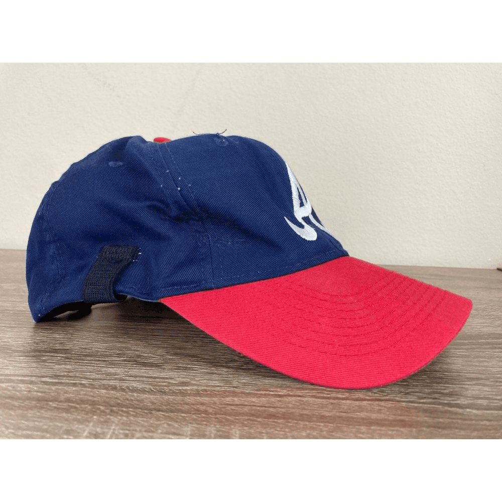 Vintage 90s Atlanta Braves Logo 7 Snapback Hat MLB Baseball Blue Red Collector - Thumbnail 8