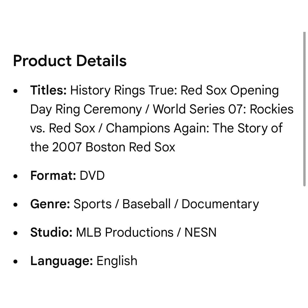 Boston Red Sox DVD Lot 3 2004 2007 World Series Champions Ring Ceremony NESN Set - Thumbnail 2