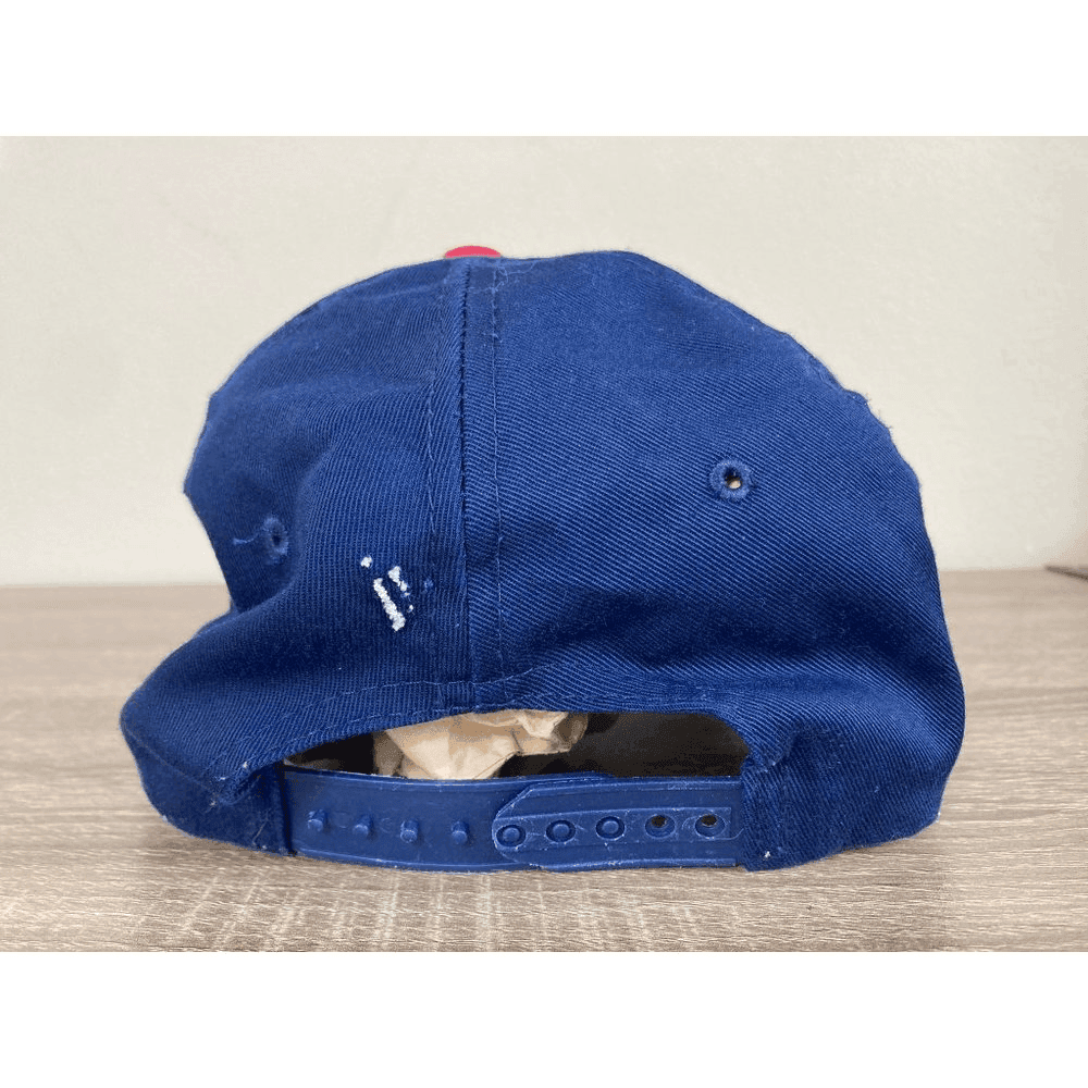 Vintage 90s Atlanta Braves Logo 7 Snapback Hat MLB Baseball Blue Red Collector - Thumbnail 9