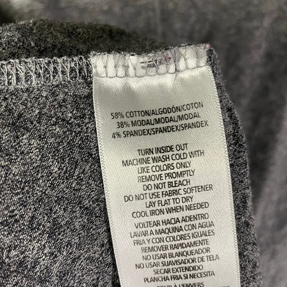 Calvin Klein Performance Womens M Gray Heathered Dolman 3/4 Sleeve Athletic Top - Thumbnail 8
