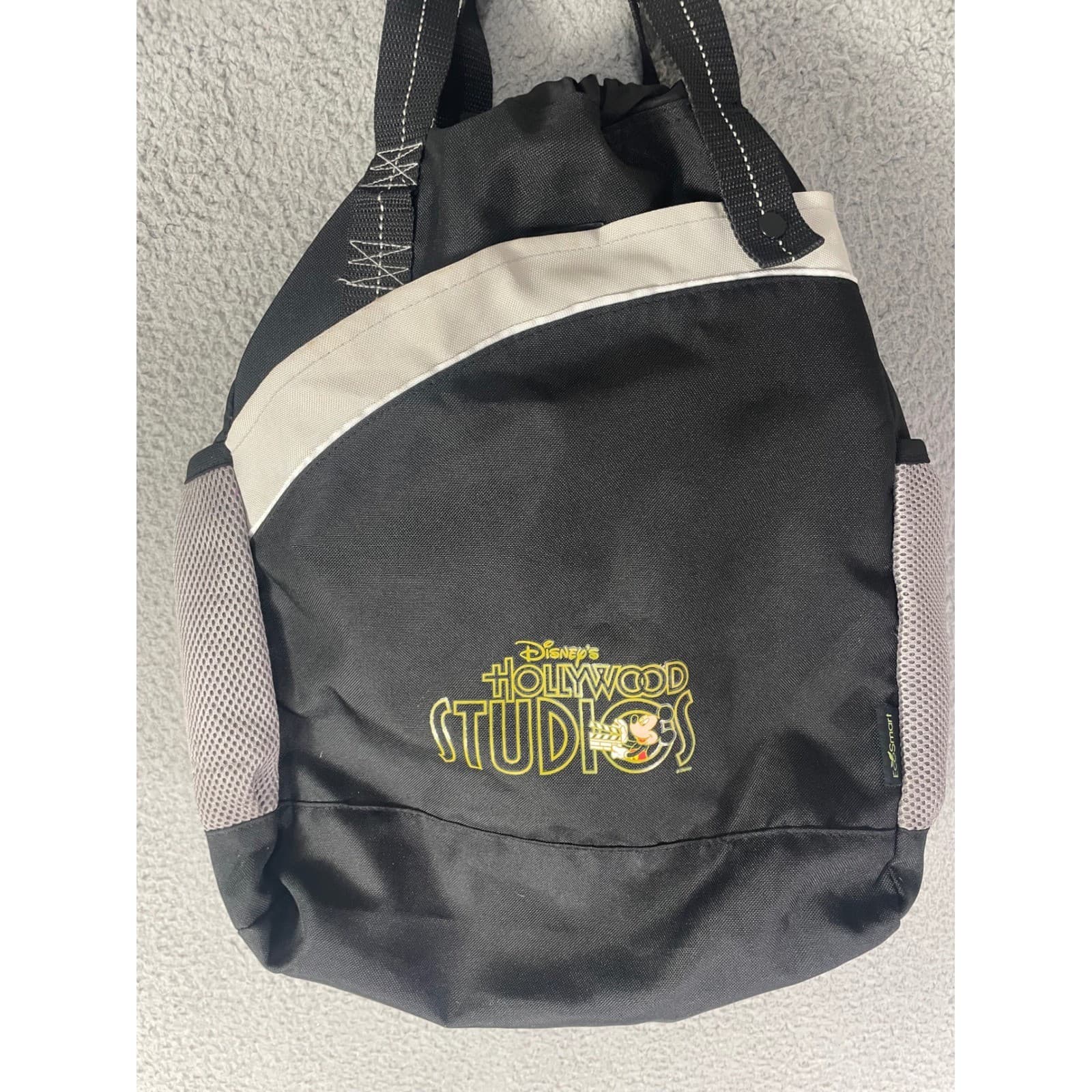 Disney Hollywood Studios Sling Tote Bag Black Gold Mesh Pockets Park Souvenir - Thumbnail 3